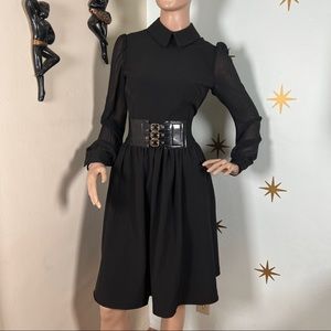Deandri black goth Nosferatu dress